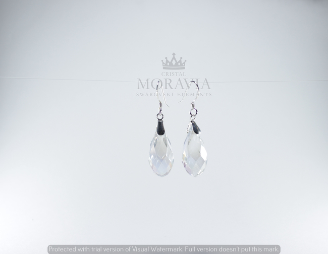 Pendiente con Cristal (MPC0260) PLATA 925