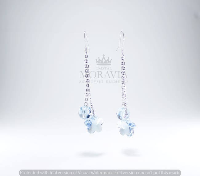 Pendiente con Cristal (MPC0259) PLATA 925