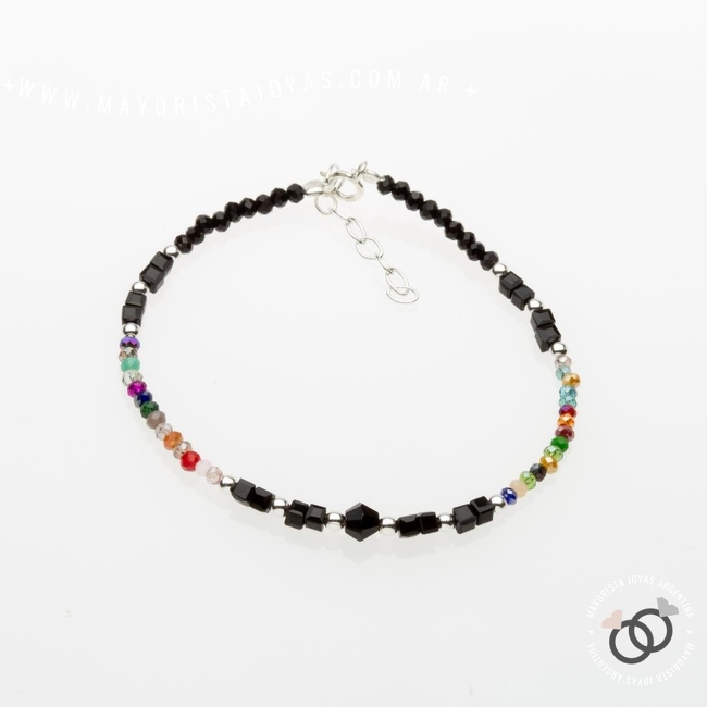 PULSERA PLATA Y CRISTAL (PBC0197)