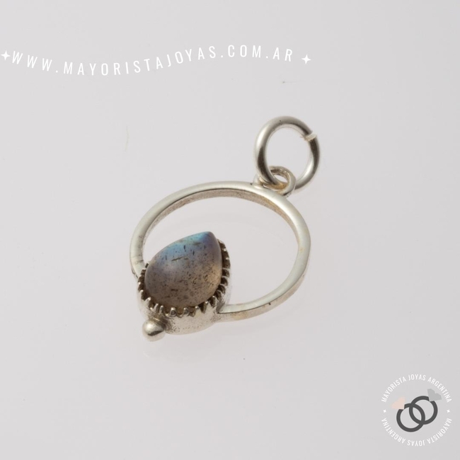 DIJE PLATA Y PIEDRA (PPD158S)