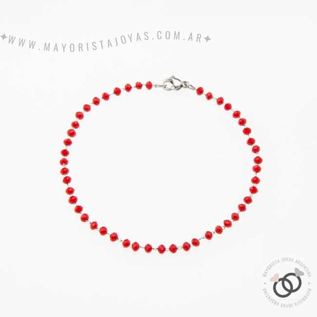PULSERA ACERO Y CRISTALES (BAP0100)