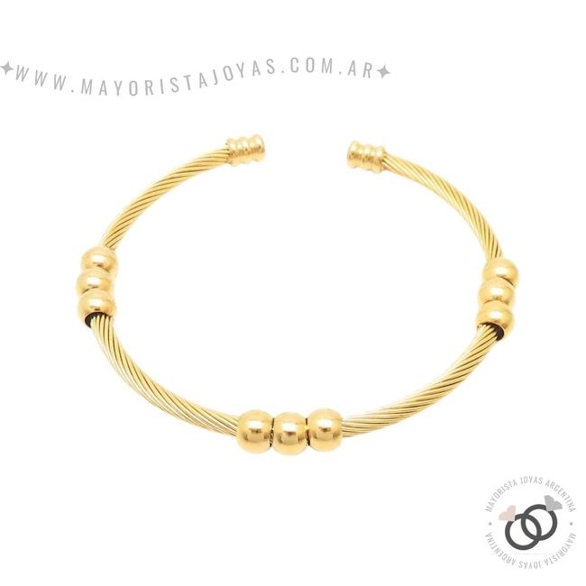 PULSERA DE ACERO RIGIDA (BAR0068D)