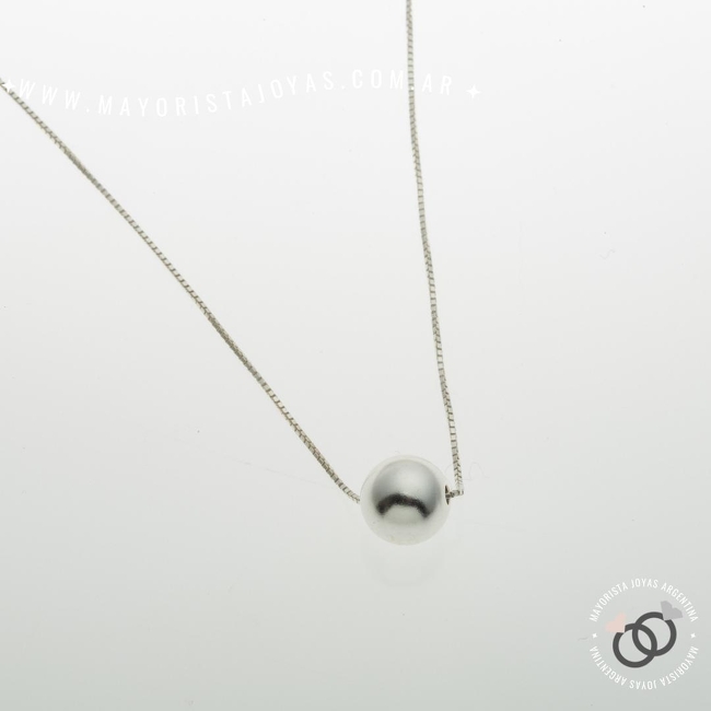 COLLAR PLATA LISA (PCL109)
