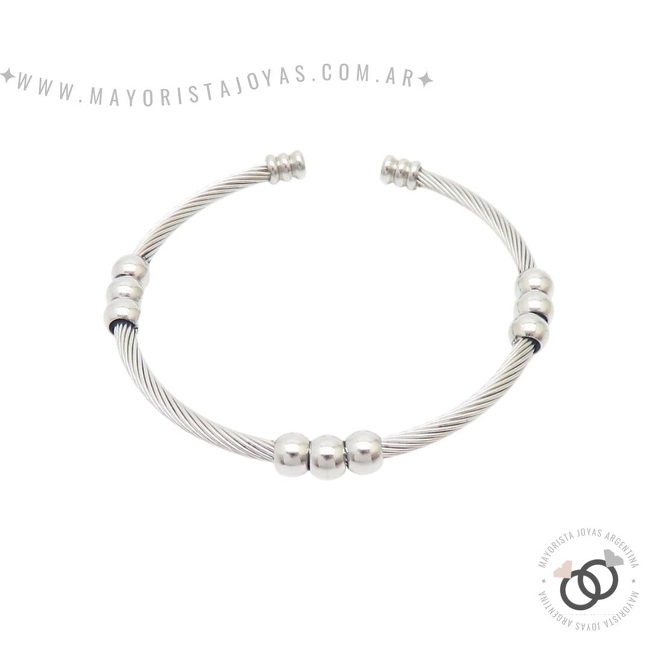 PULSERA DE ACERO RIGIDA (BAR0068)