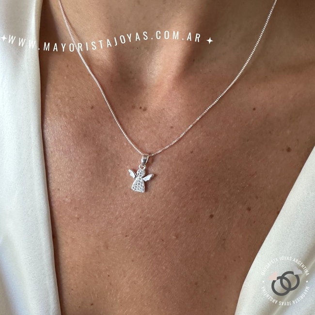 COLLAR PLATA Y CUBIC (PCC0131)