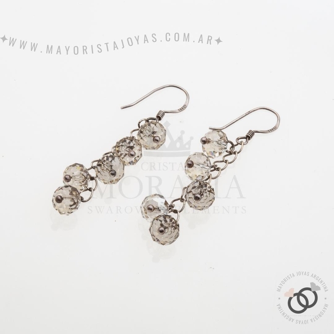 Pendiente con Cristal (MPC0248) PLATA 925
