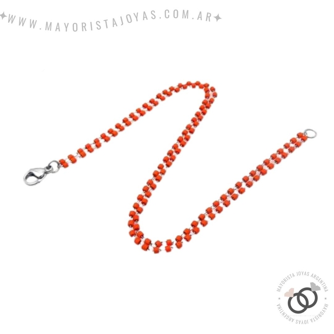 PULSERA ACERO Y CRISTALES (BAP0104)