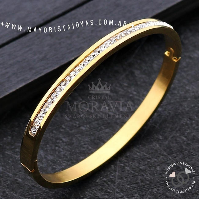 PULSERA DE ACERO RIGIDA (BAR0069D)