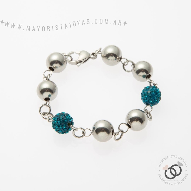 PULSERA ACERO Y ASTERISMO (BAP045)