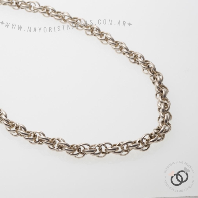 CADENA PLATA ROLÓ 50CM (PCI0063)