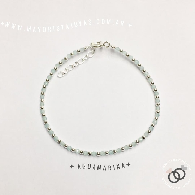 PULSERA PLATA PIEDRAS NATURALES (PBN0080)