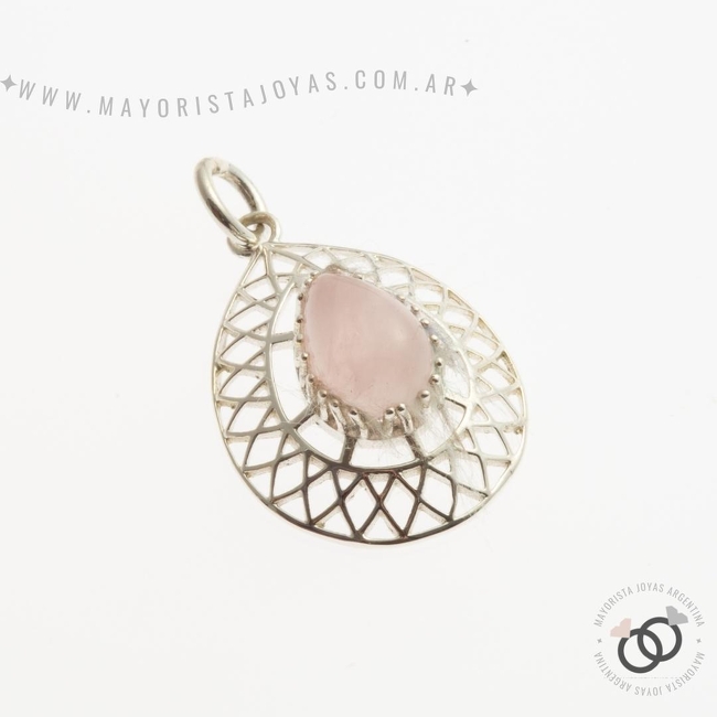 DIJE PLATA Y PIEDRA (PPD157C)