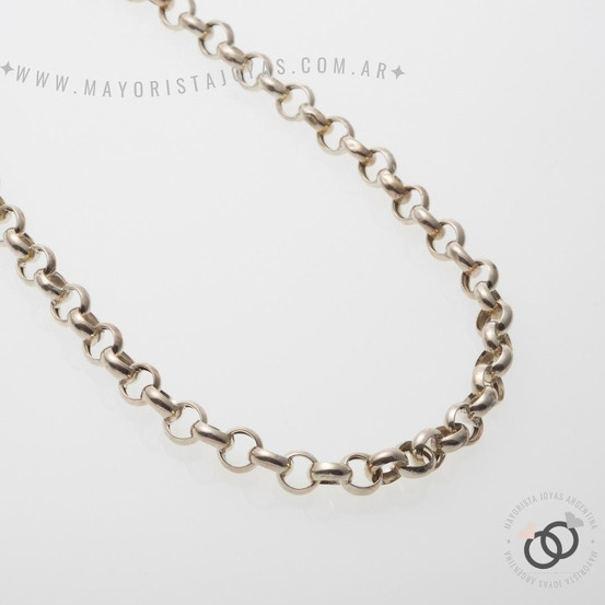 CADENA PLATA ROLÓ 40CM (PCI0058)