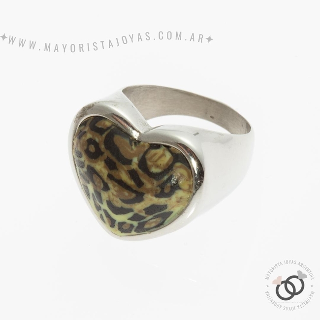 ANILLOS DE ACERO Y PIEDRA (AAP096)