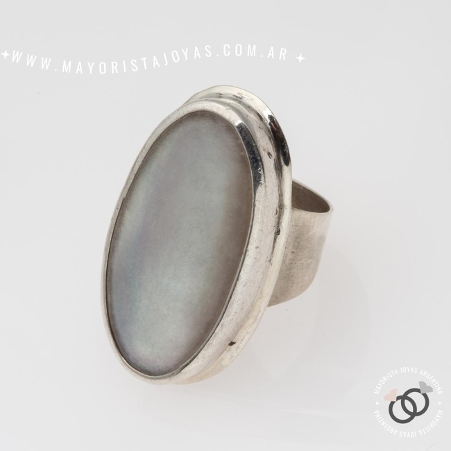 ANILLO PLATA Y PIEDRA (PAP0361)