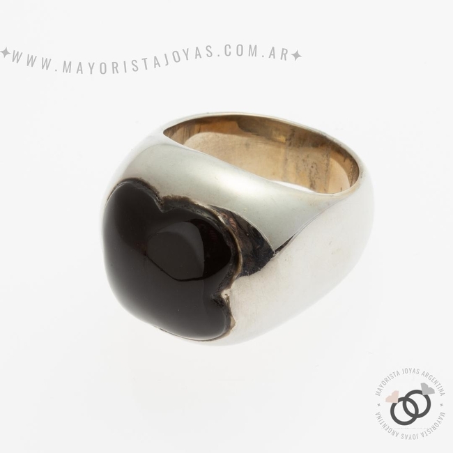 ANILLO ACERO CON PIEDRA (AAP060)