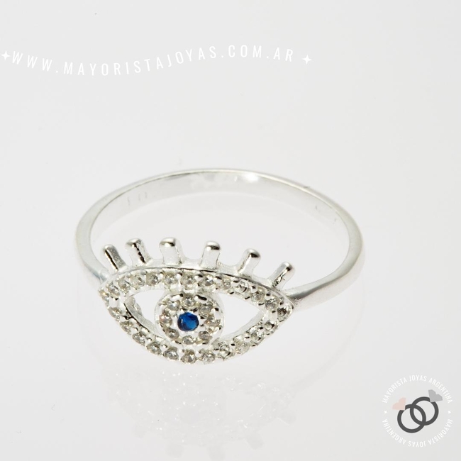 ANILLO PLATA Y CUBIC (PAC0303)