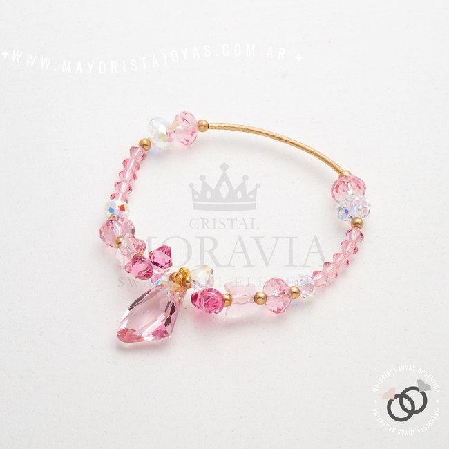 PULSERA PLATA Y CRISTAL (PBC0225)
