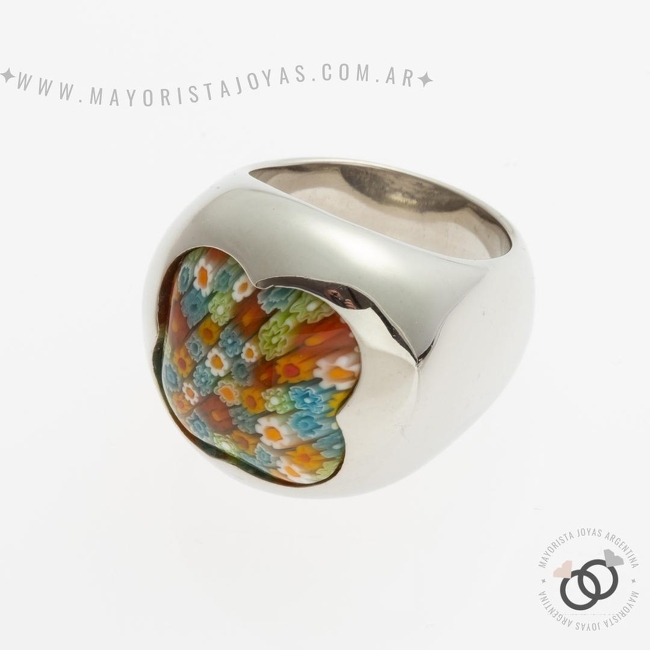 ANILLOS DE ACERO Y PIEDRA (AAP086)