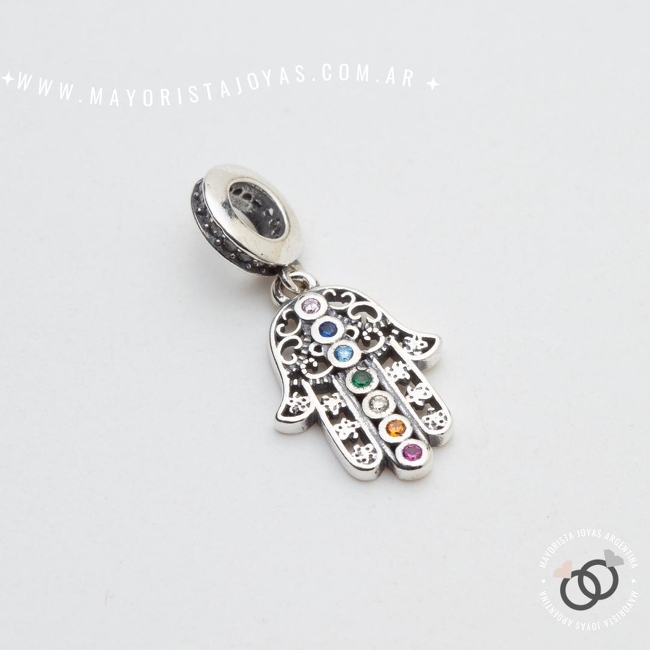 CHARM PLATA Y CUBIC PARA PANDORA (PP0068)