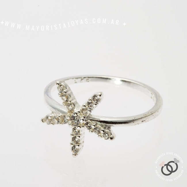 ANILLO PLATA Y CUBIC (PAC0300)