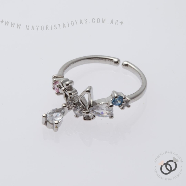 ANILLO CON  CRISTAL (MAN094)