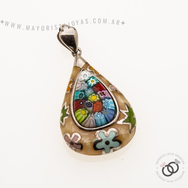 DIJE PLATA Y PIEDRA (PPD196)