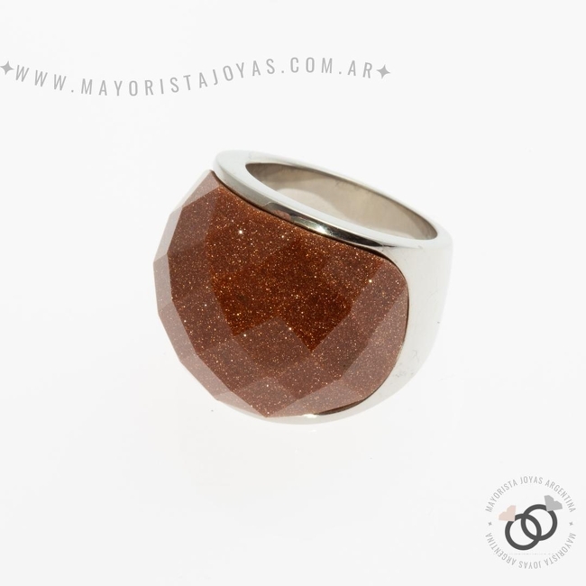 ANILLO ACERO CON PIEDRA (AAP062)