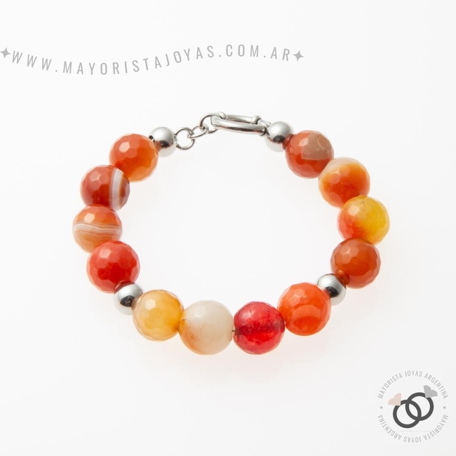 PULSERA ACERO Y ASTERISMO (BAP012)