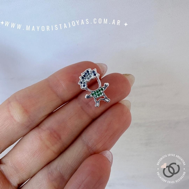 DIJE PLATA Y CUBIC (PDC0164)