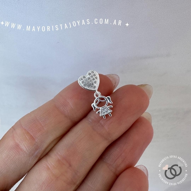 DIJE PLATA Y CUBIC (PDC0169)