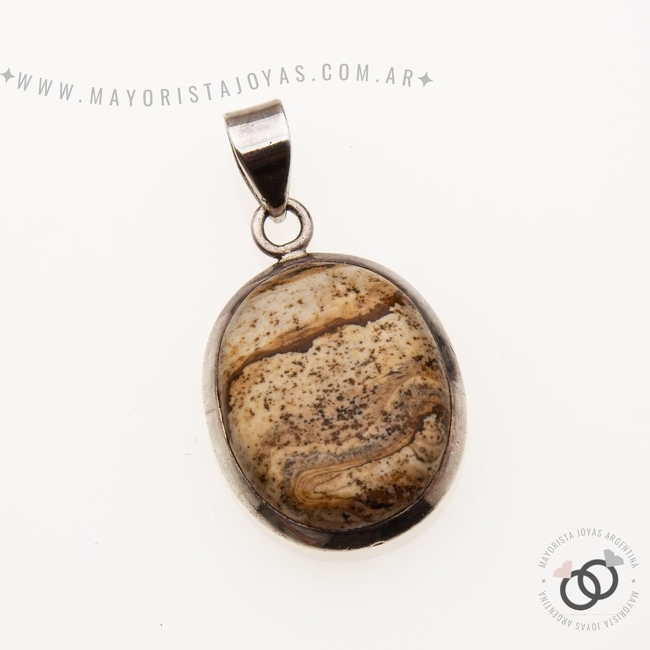 DIJE PLATA Y PIEDRA (PPD184)
