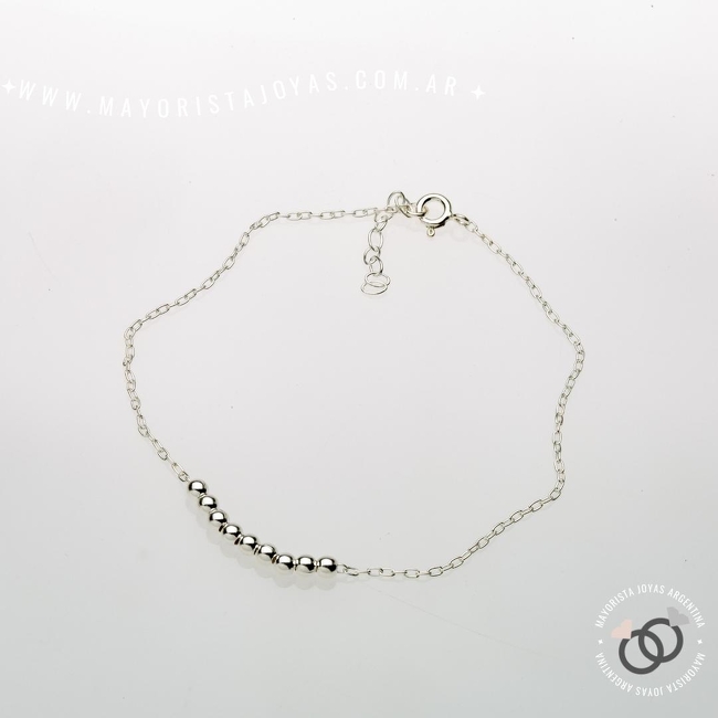 TOBILLERA PLATA LISA (TPL0035)