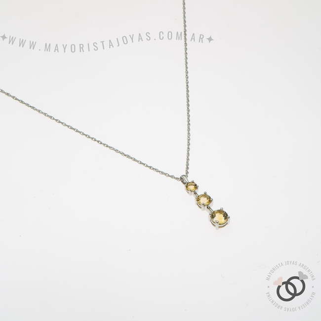 COLLAR PLATA Y CUBIC (PCC0111)