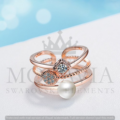 ANILLO CON  CRISTAL (MAN005)