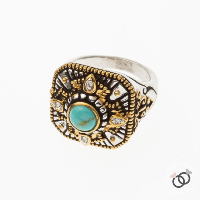 ANILLO CON  CRISTAL (MAN016T)