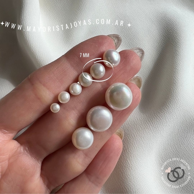 AROS PLATA Y PERLA AGUA DULCE (PPN0154)
