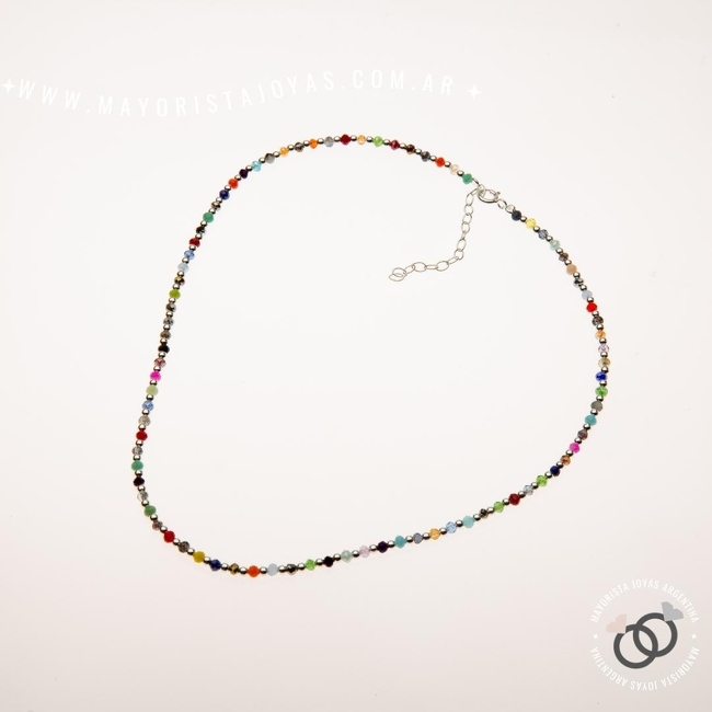COLLAR PLATA 925 CON CRISTAL (PCK005)