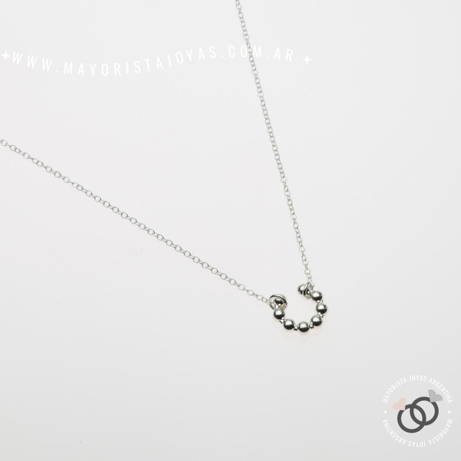 COLLAR PLATA LISA (PCL0091)