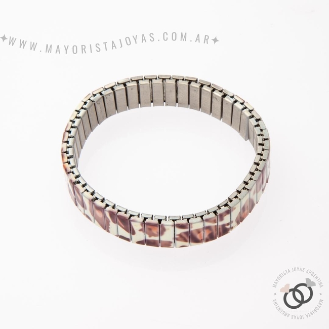 PULSERA ACERO ELASTIZADA (BAE003)