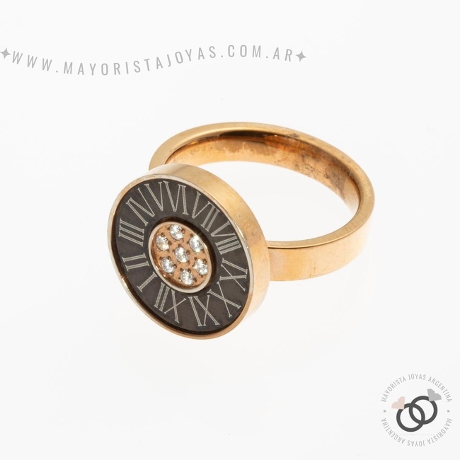 ANILLO ACERO Y CUBIC (AAC168O)