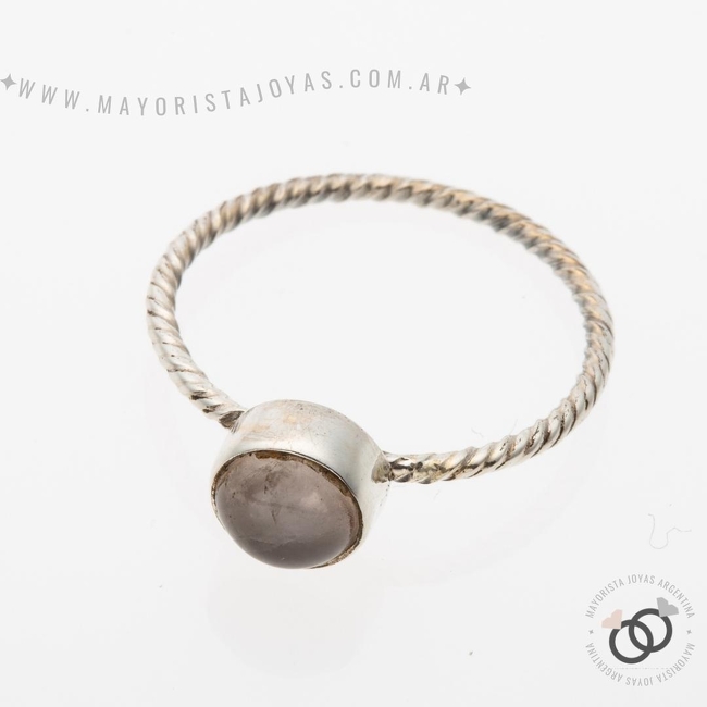 ANILLO PLATA Y PIEDRA (PAP335L)
