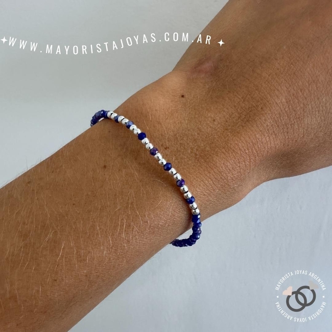 PULSERA PLATA Y CRISTAL (PBC0281)