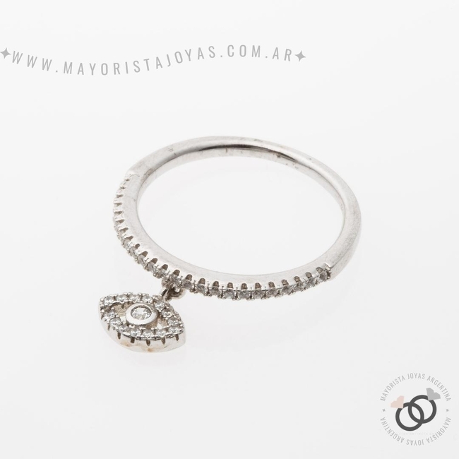 ANILLO PLATA Y CUBIC (PAC327)