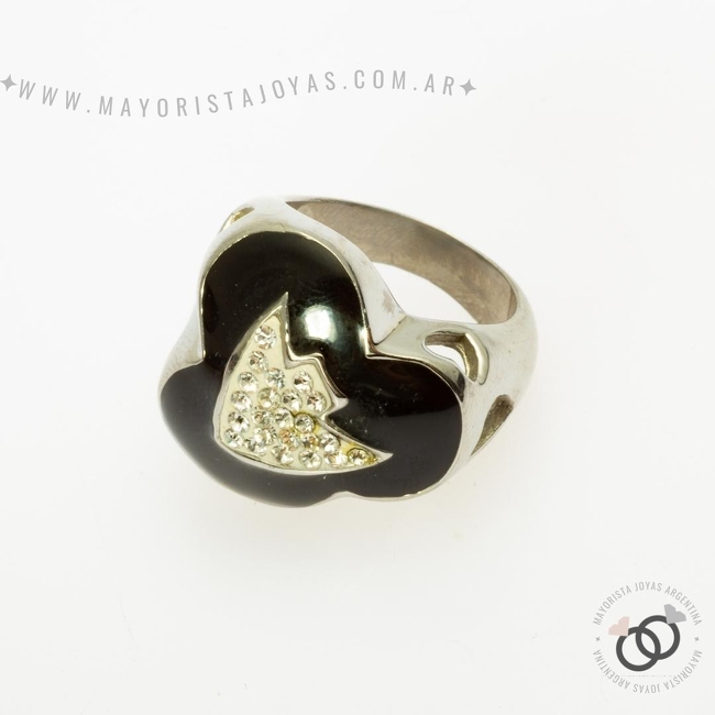 ANILLO ACERO Y MICROCRISTALES (AAC054)