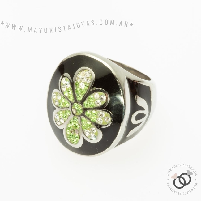 ANILLO ACERO Y MICROCRISTALES (AAC056)