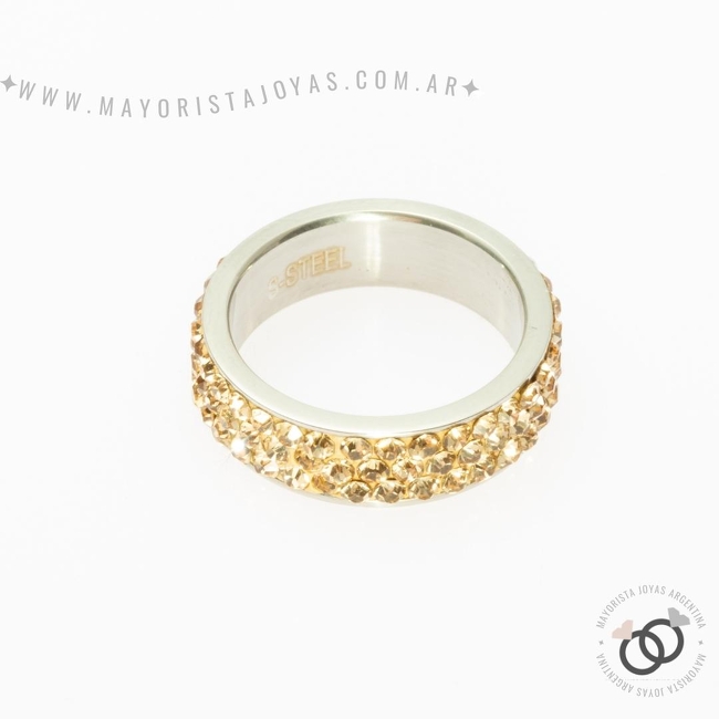 ANILLO ACERO Y MICROCRISTALES (AAC070)