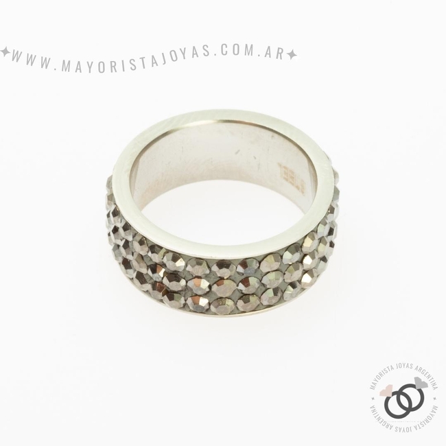 ANILLO ACERO Y MICROCRISTALES(AAC071)