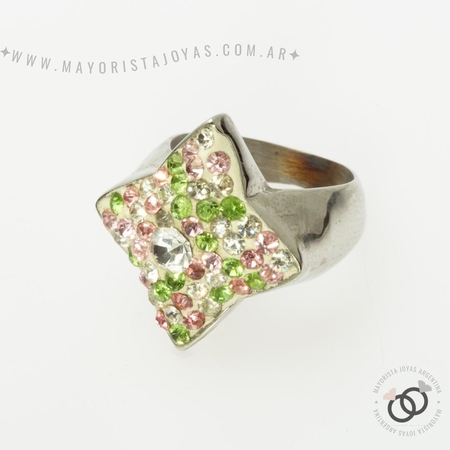 ANILLO ACERO Y MICROCRISTALES (AAC086)
