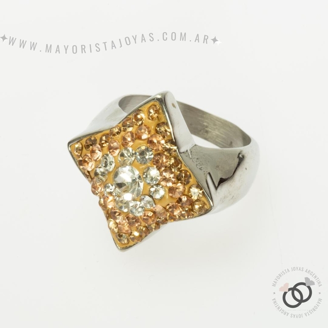 ANILLO ACERO Y MICROCRISTALES(AAC087)